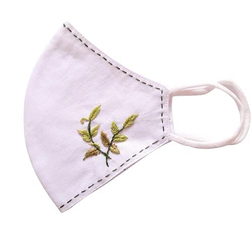 Twaksati hand embroidered 3 layered cotton premium Mask