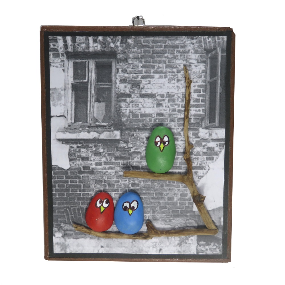 Twaksati Handmade Welcome Cute Owl Family Wall Hanger Home Décor/ Gifting